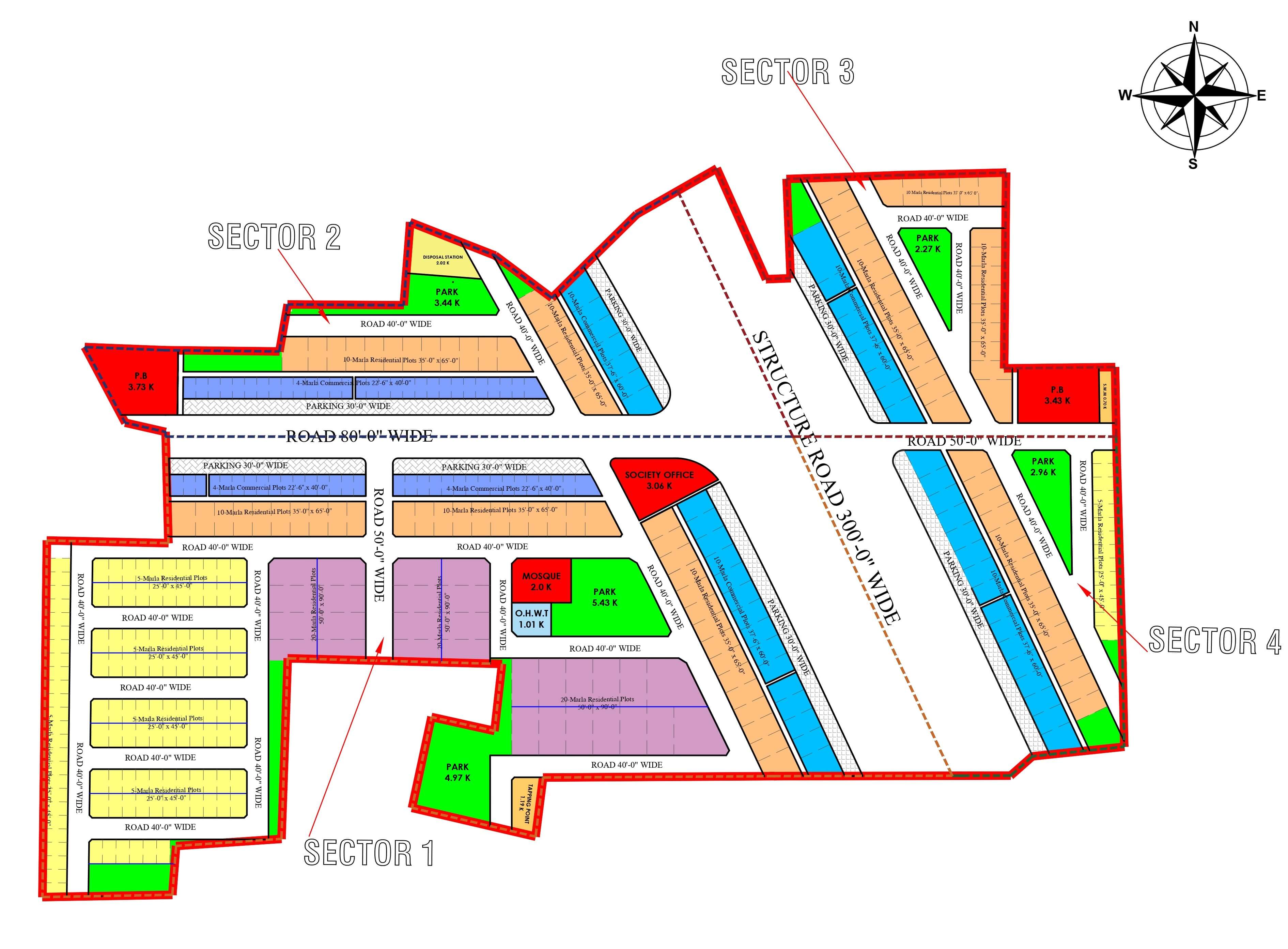 Dara Chahar Bagh Master Plan