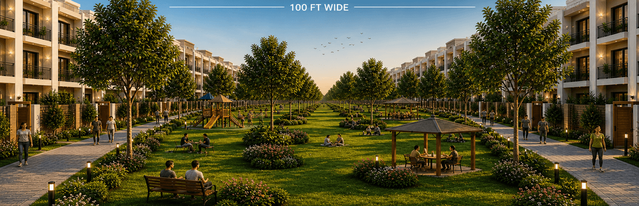 100 ft Wide Central Park